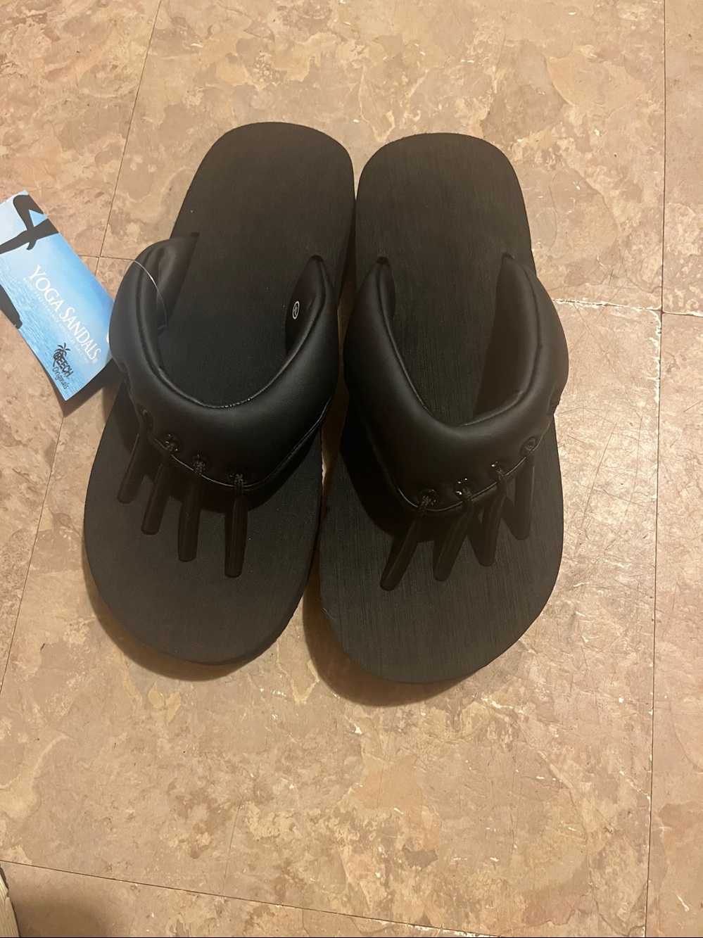 Yoga  Black Flip Flop Sandals